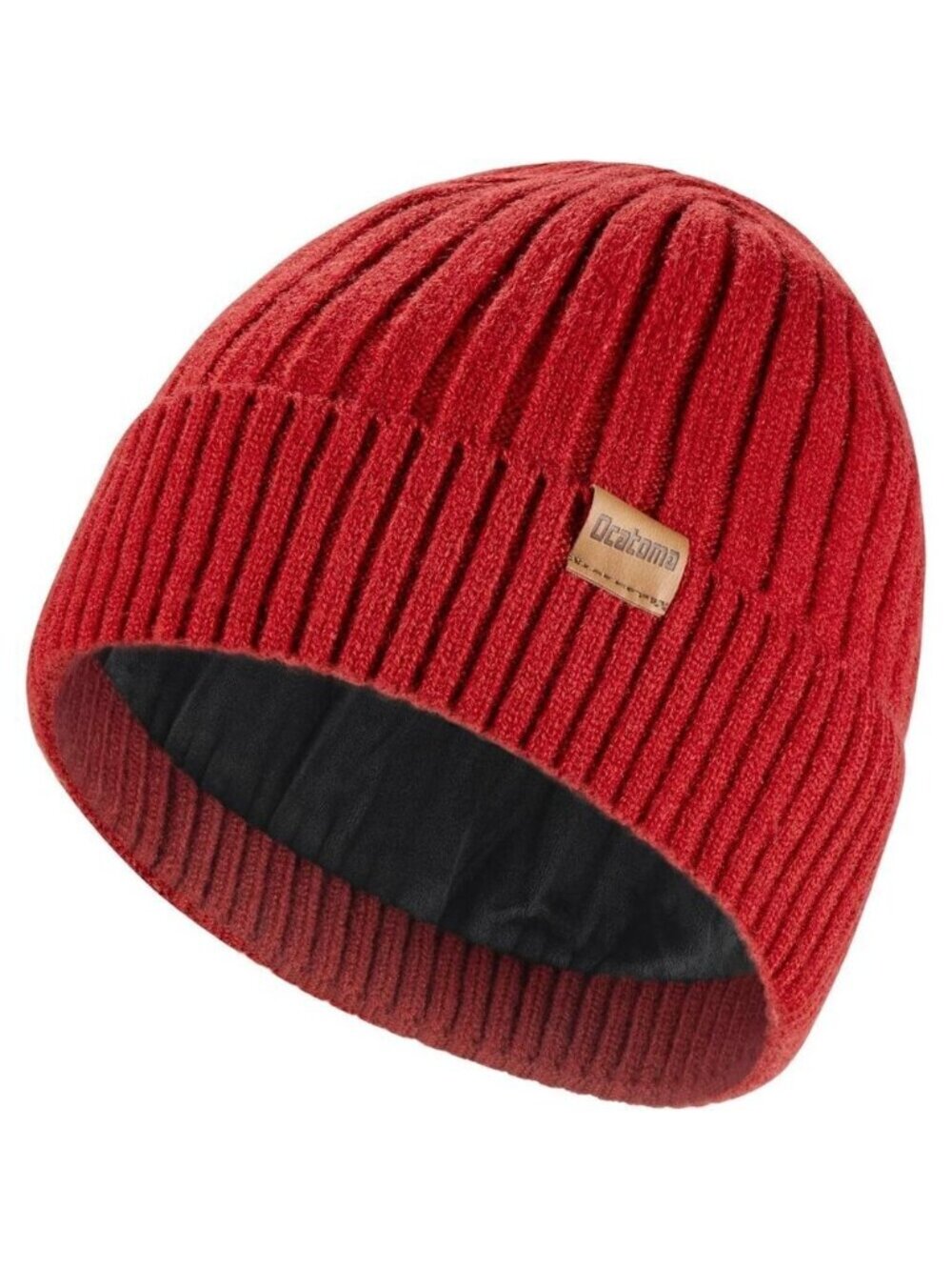 Ocatoma Winter Beanie Hat for Men Women Soft Lined Cuffed Ski Knitted Toque